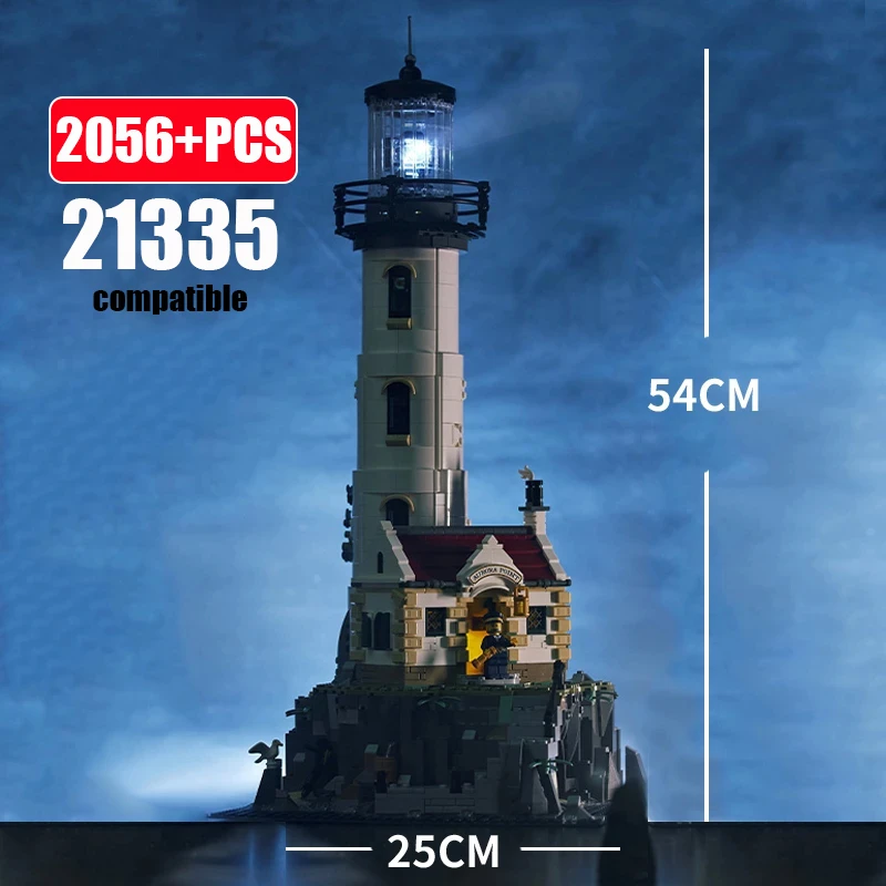 Latarnia morska elektryczna z 2056 klocków za $96.90 / ~420zł