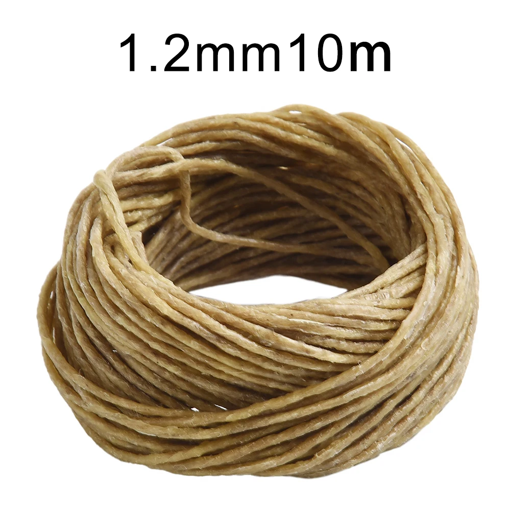 Description Picture 5 of item10m 1 Roll Beeswax Wicks Candle Accessory Organic Hemps Lampwick Well Coated Natural Beeswax For DIY Crafts Candle Stick Making