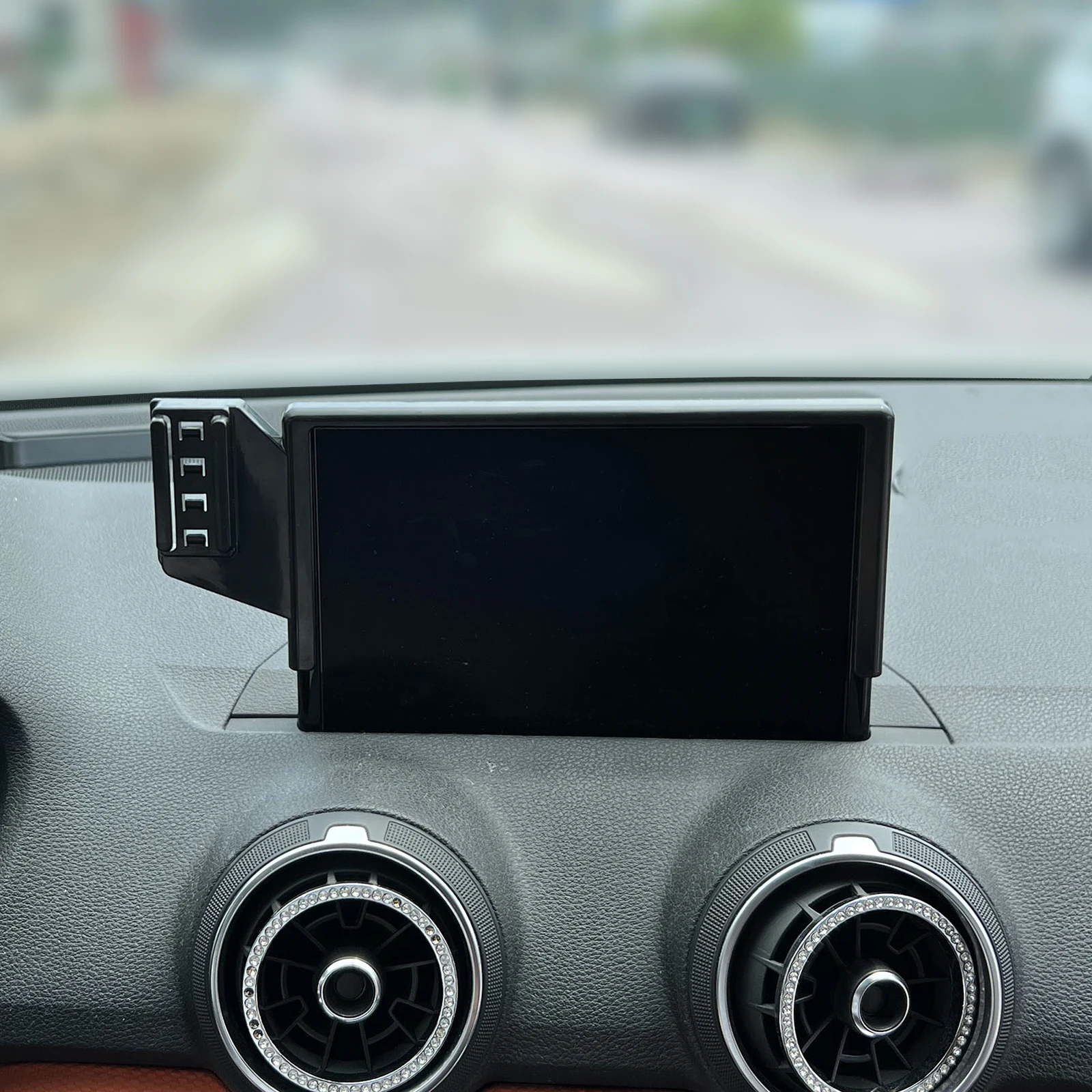 Car Mobile Phone Holder 7inch GPS Bracket Navigation Stand For Audi Q2 phone holder mobile phone holder