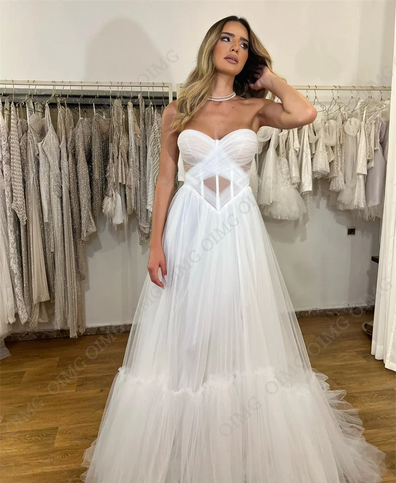 Рисунок 2 - Простое Тюлевое ТРАПЕЦИЕВИДНОЕ свадебное платье OIMG