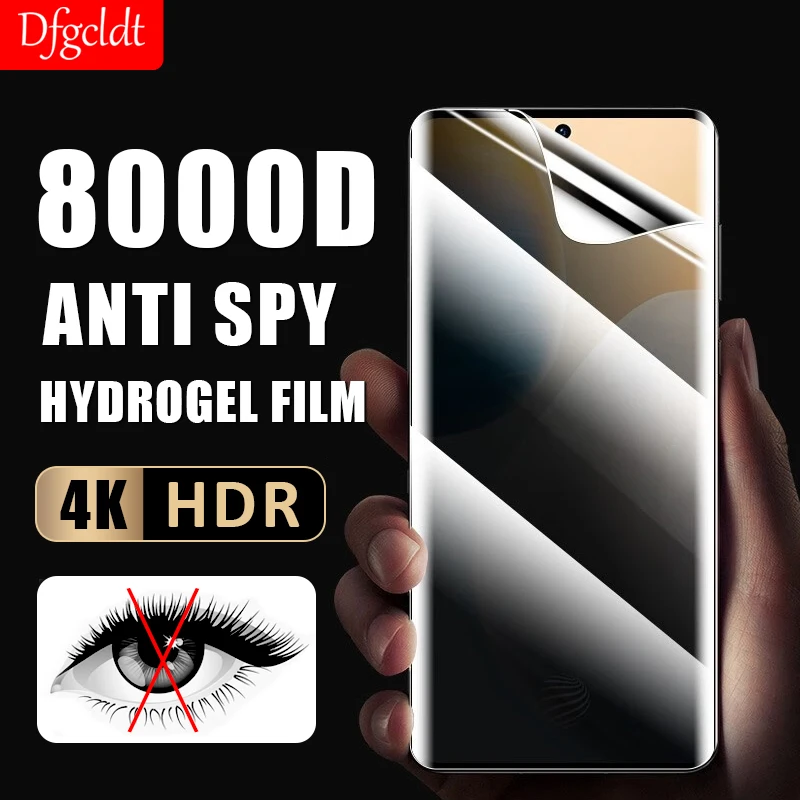 

8000D Full Cover Anti-spy Hydrogel Film For OPPO Find X6 X5 X3 Neo Privacy Screen Protector For OPPO Reno 10 9 ProPlus Not Glass