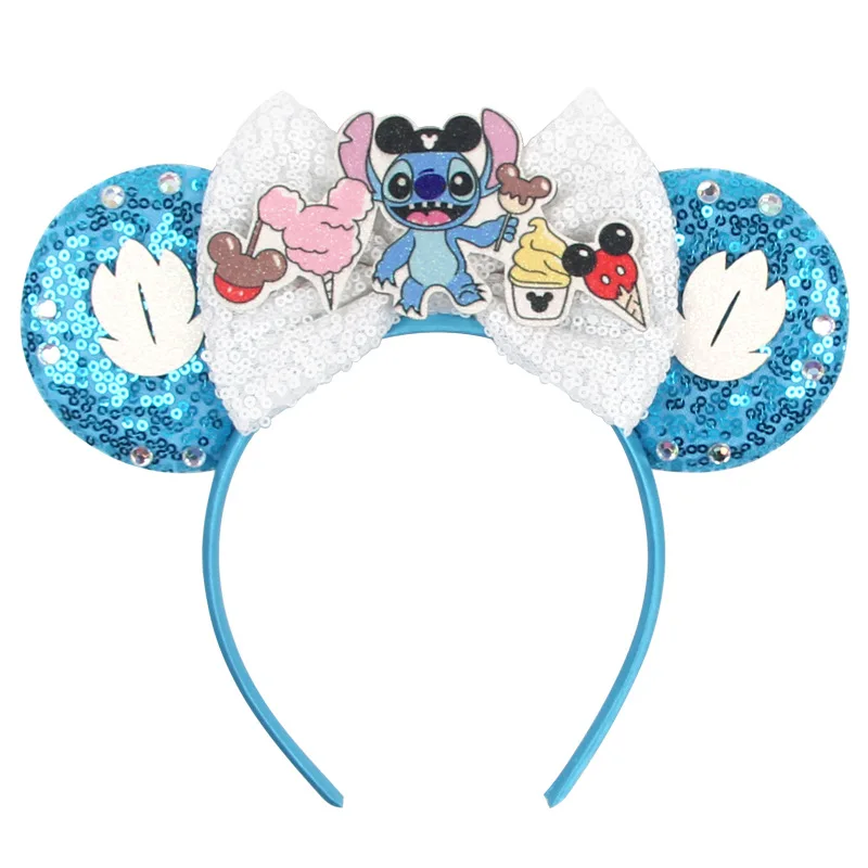 

Anime Disney Stitch Dolls Hairband Cartoon Baby Children Accessories Headband Kawaii Mickey Stitch Girls Kids Toys Birthday Gift