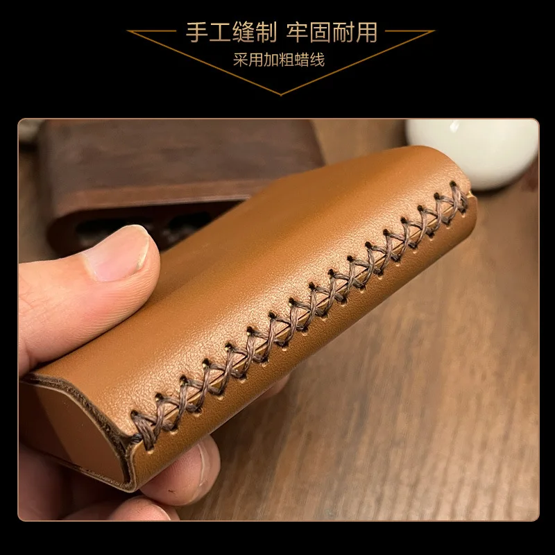 20Pcs Retro Lengthened Thin Cigarette Case Leather Material Split  Wear-resistant Anti-Pressure Cigarette Accessories - AliExpress