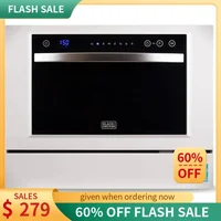 QWBLACK DECKER BCD6W Compact Countertop Dishwasher,6 Place Settings,White 1