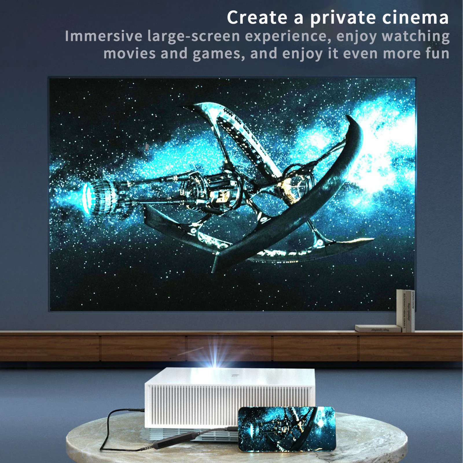 Type-C to HDMI Adapter, USB-C to HDMI4K, Cable for iPhone 15, MacBook, Huawei P60, Mobile Phone with TV Projection Line