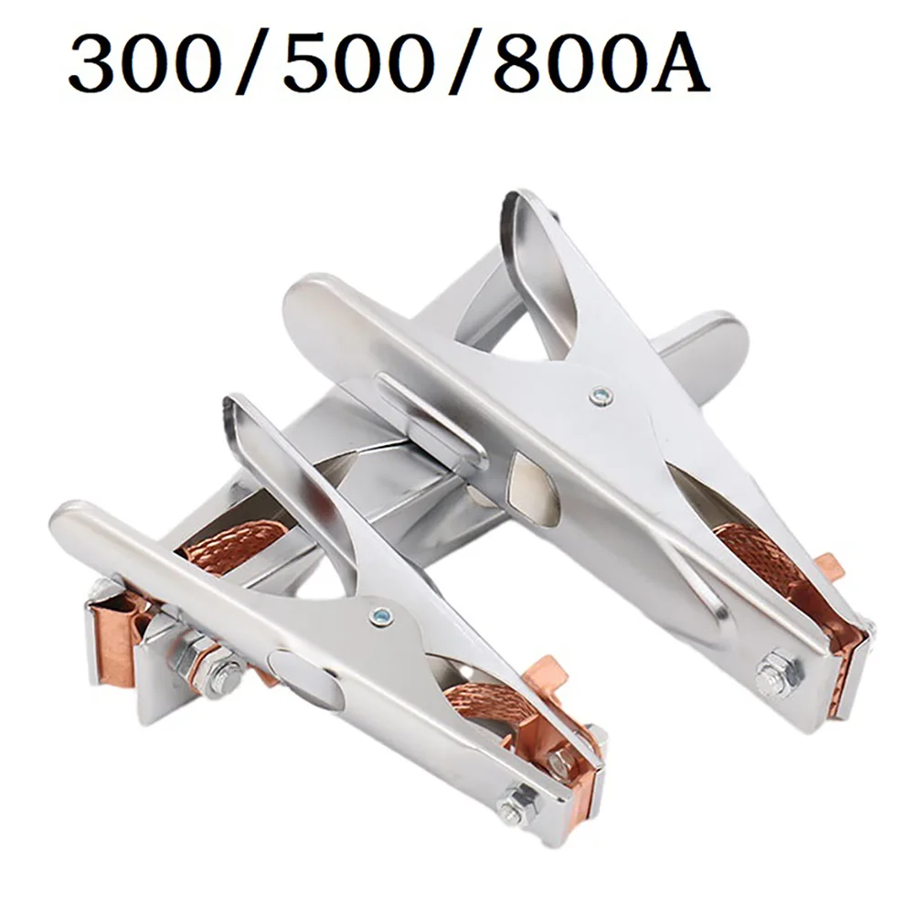 1PC 300/500/800A Welding Earth Clip Clamp Electroplated Ground Clamps Electrode Holder Cable Clip Manual Welder Welding Tools - Image 2