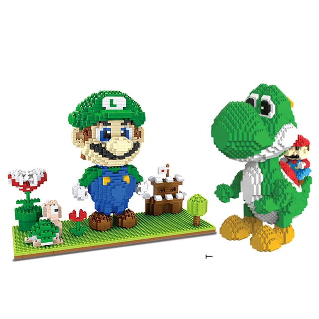 Super Mario Brothers Bowser Mario Luigi Toad Princess Yoshi Minifigure Set  of 10pcs – Brikzz