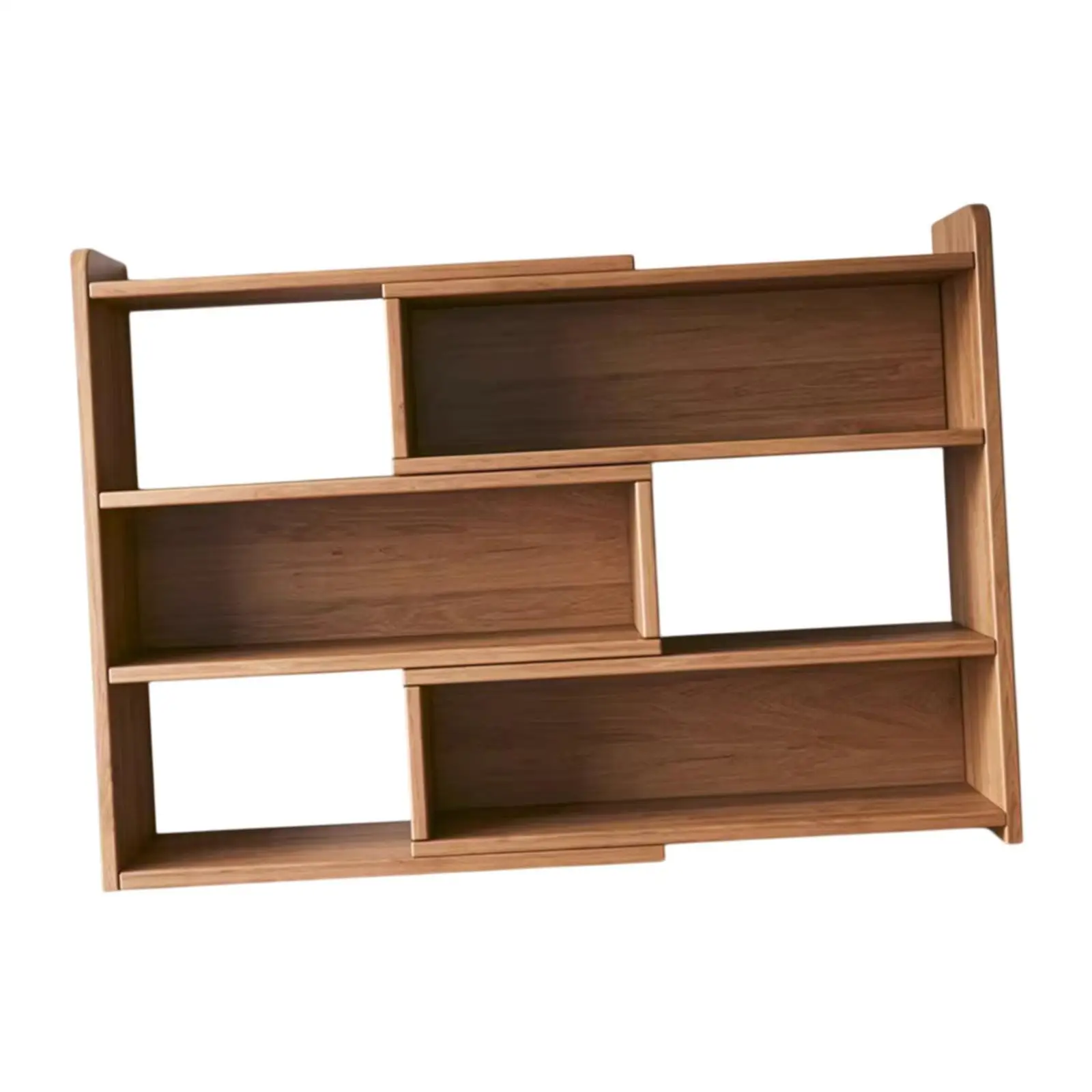 Wooden Bookcase Storage Cabinet Floor Standing Modern Book Rack Retractable Wooden Bookcase Storage Cabinet Floor Standing Modern Book Rack Retractable