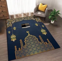 Prayer Rug Islamism Ramadan Room Decoration Large Size Carpets for Living Room Muslim Church Non-slip Soft Floor Mat Washable 1
