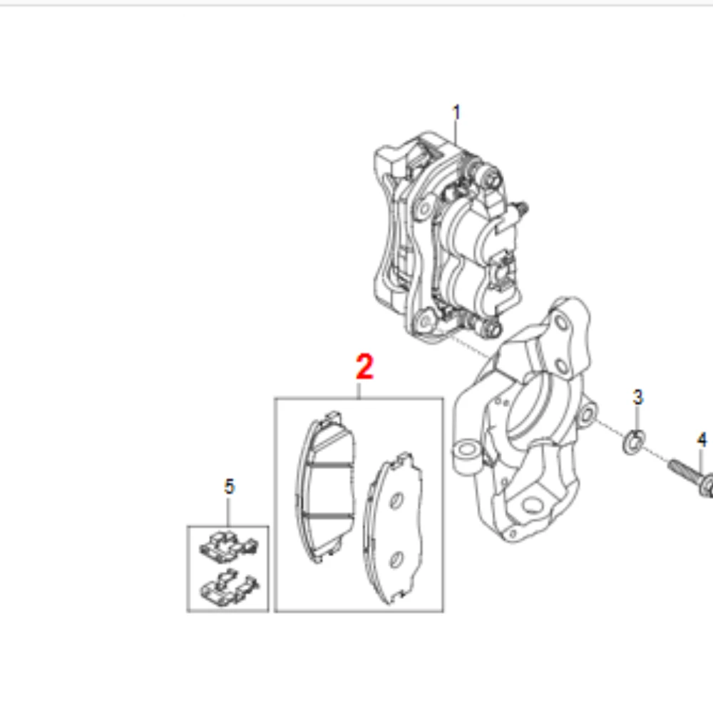 쌍용 코란도 C 2010-2018 프론트 브레이크 패드 48130341A0