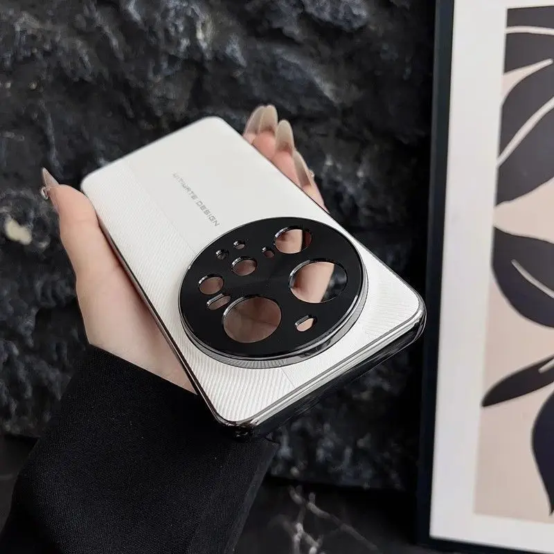 Luxury Plating Hard PU Protective Back Cover Case