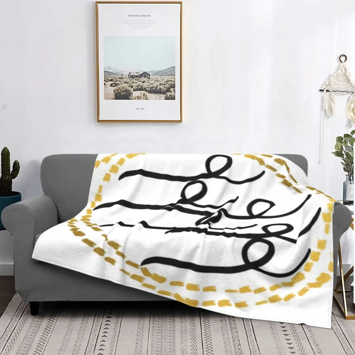 

Manta dorada para cama, colcha a cuadros, manta de muselina 150, a cuadros en el sofada