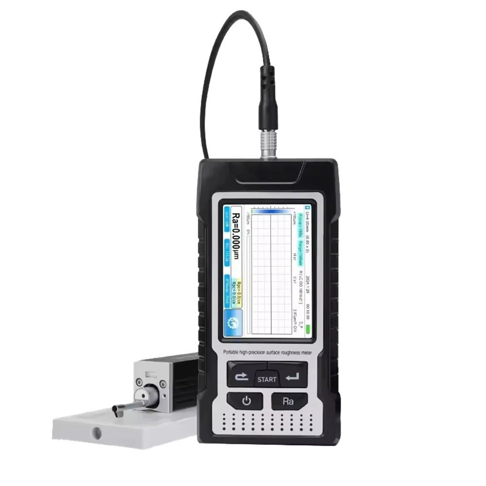 0.001um Precision Digital Graphic Surface Roughness Tester Touch 160μm Surface Roughness Meter Bluetooth Data PC Printer Probe 4