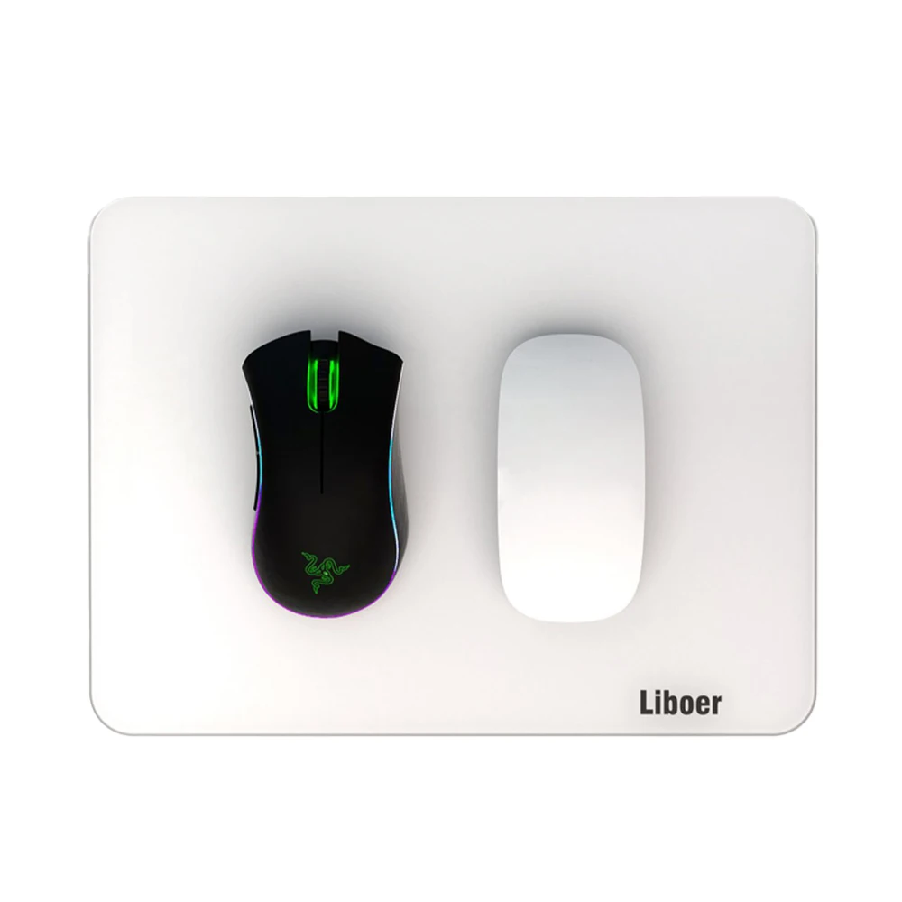 Glass Mouse Pad Nice for Gaming Toughened Material Smooth Surface