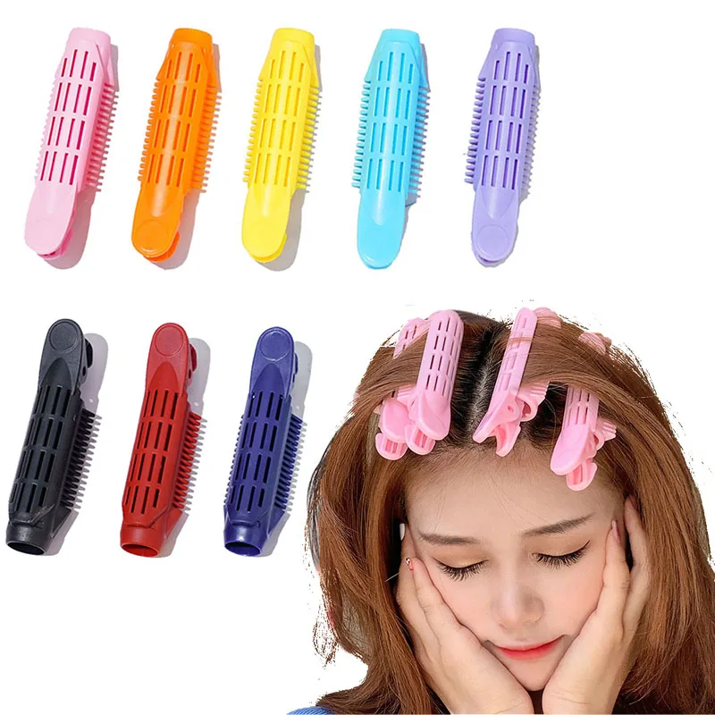 

12 Pieces Voluminizing Hair Root Clip Natural Fluffy Hair Clip Hair Root Curler Roller Self Grip Root Volume Hair Curler Clip