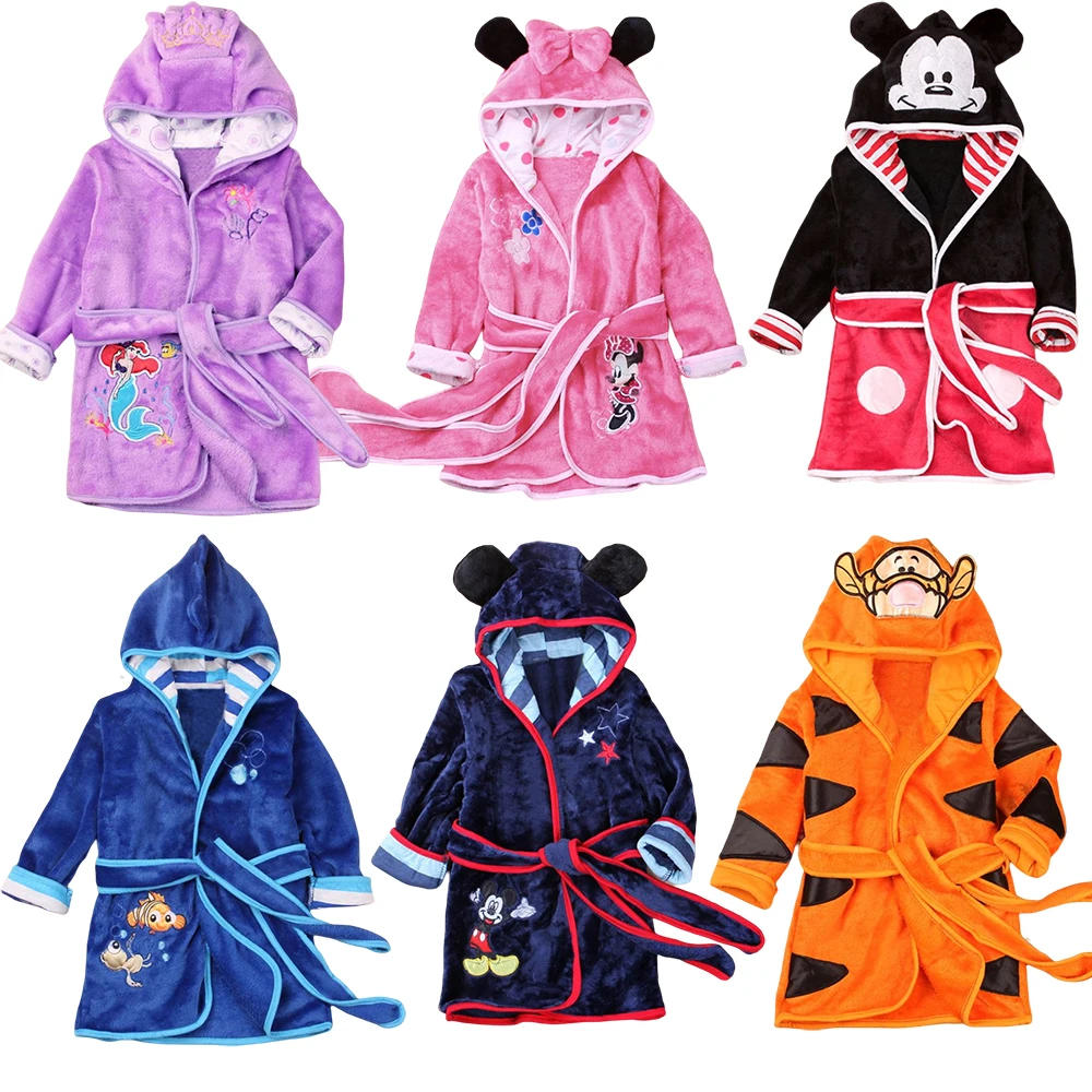 Minnie Clothes Girl Spring Bath Towel Bathrobe Bathrobe Disney