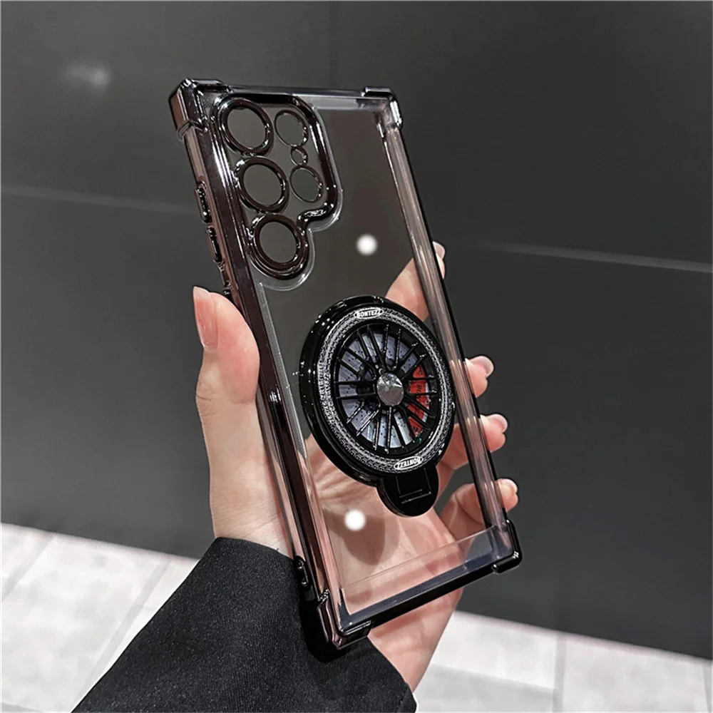 Shockproof Airbags Armor Magnetic Transparent Phone Case