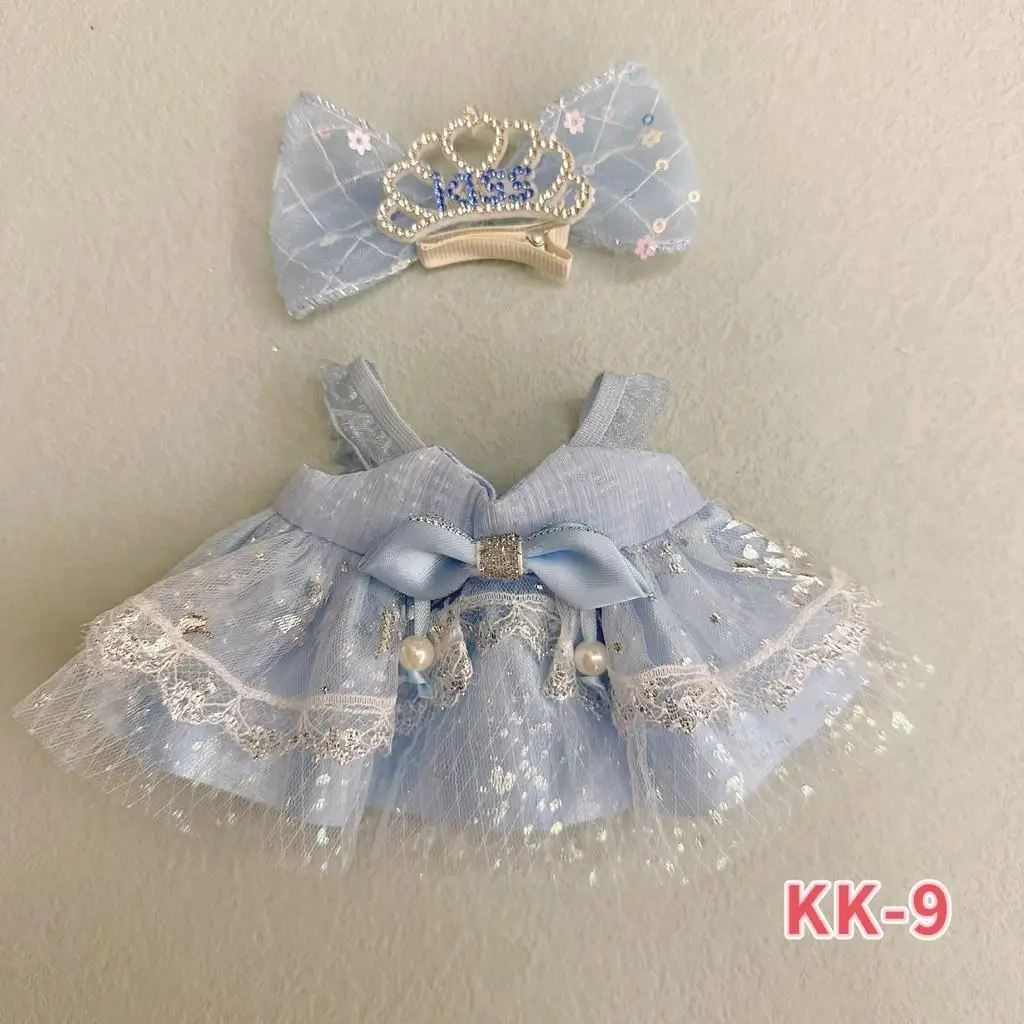 thumbnail image 1 of Ropa de felpa para muñecas, conjunto de ropa de Lolita, falda de princesa pequeña, Kpop, Exo, Labubu, Idol, 17cm, 1 of 5