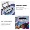 Frozen Anna Elsa Cartoon Suitcase Cover Holiday Travel Useful Luggage Case Protector 4