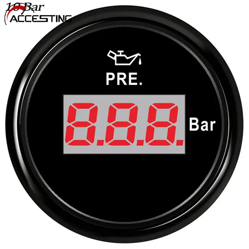 10Bar Fuel Oil Pressure Gauge 0 145 psi Oil Press Gauge Fuel Gauge