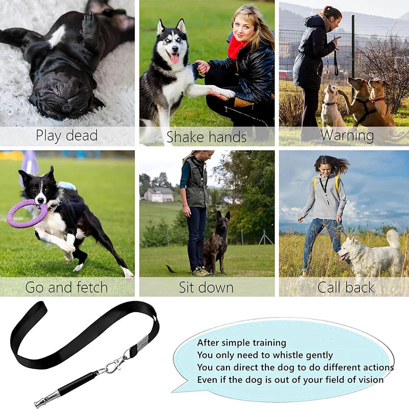 Dog Whistle for Stop Barking Professional Dog Whistles Puppy Ultrasonic Bark Control Training Tools Pet Training Accessories