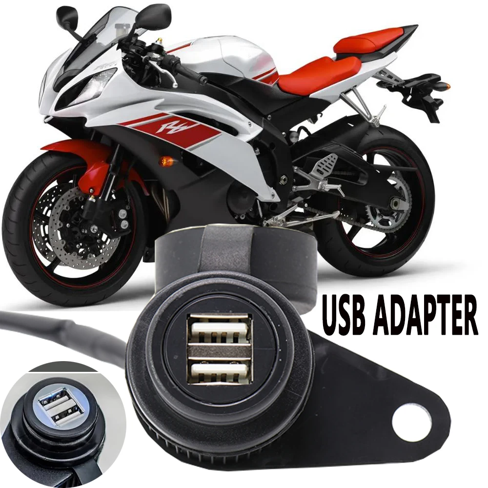 Motorcycle 12V Dv For Yamaha Mt-07 Mt-09 Sp Tracer Fz-09 Fz-07 Tracer Xsr 700 900 Double Usb Charger Adapter Socket Converter