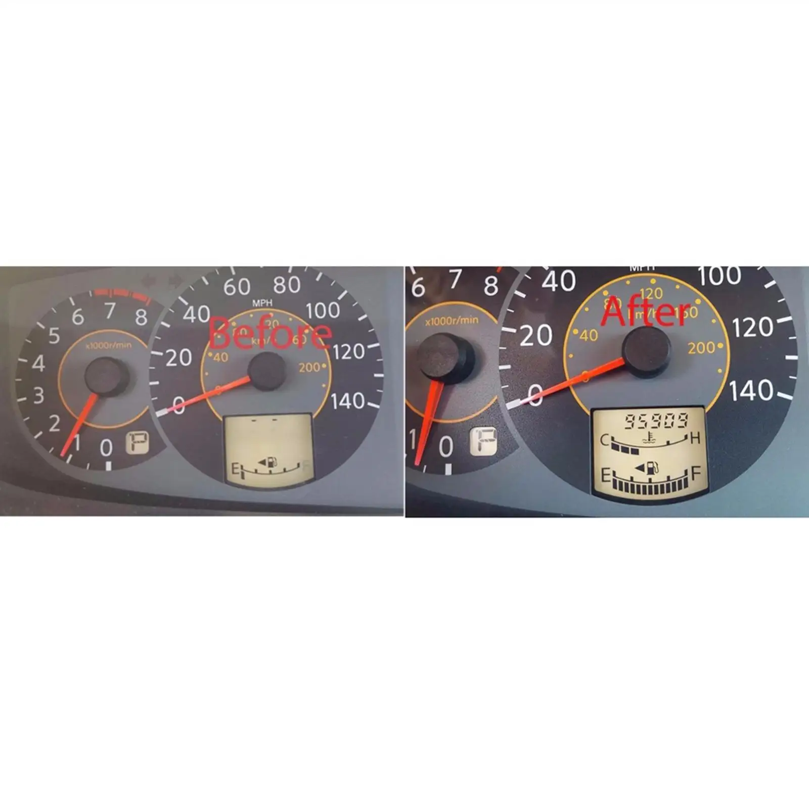 Car LCD Display Pixel Repair Cluster Replacement for Quest 2004