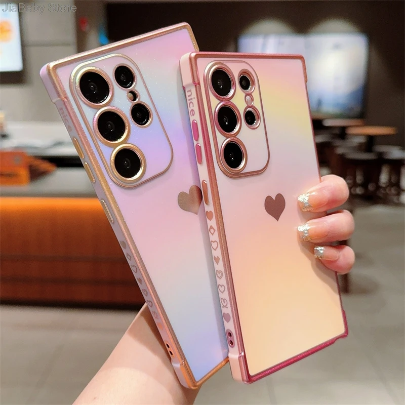 Luxury Rainbow Liquid Phone Case With Camera Protection & Holder_voghion.com