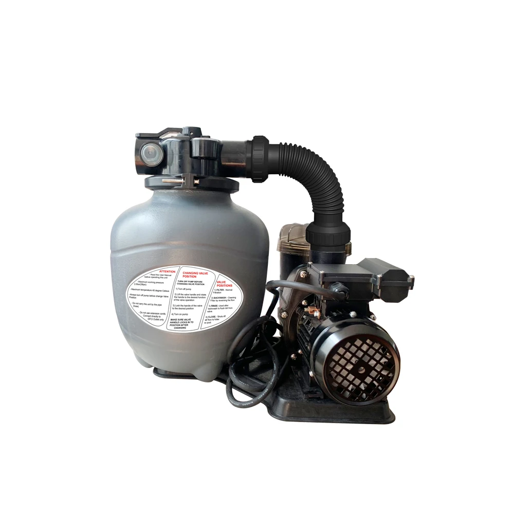 

9.8"/250mm Swimming Pool Sand Filter Filtration Combo System with Pump 0.18KW-024HP