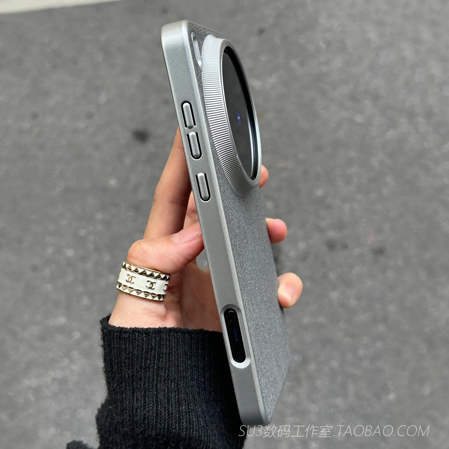 Magnetic Linen Cloth Texture Ultra-Thin Shockproof Acrylic Phone Case