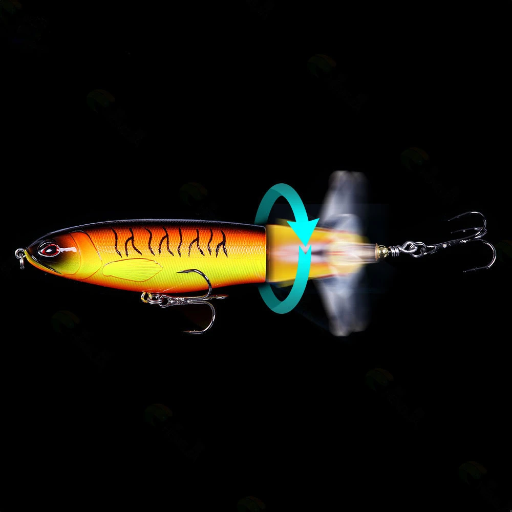 13g 17g 36g Whopper Popper Propeller Topwater Fishing Lures  Artificial Bait Hard Crankbait Wobbler Rotating Tail Fishing Tackle 2