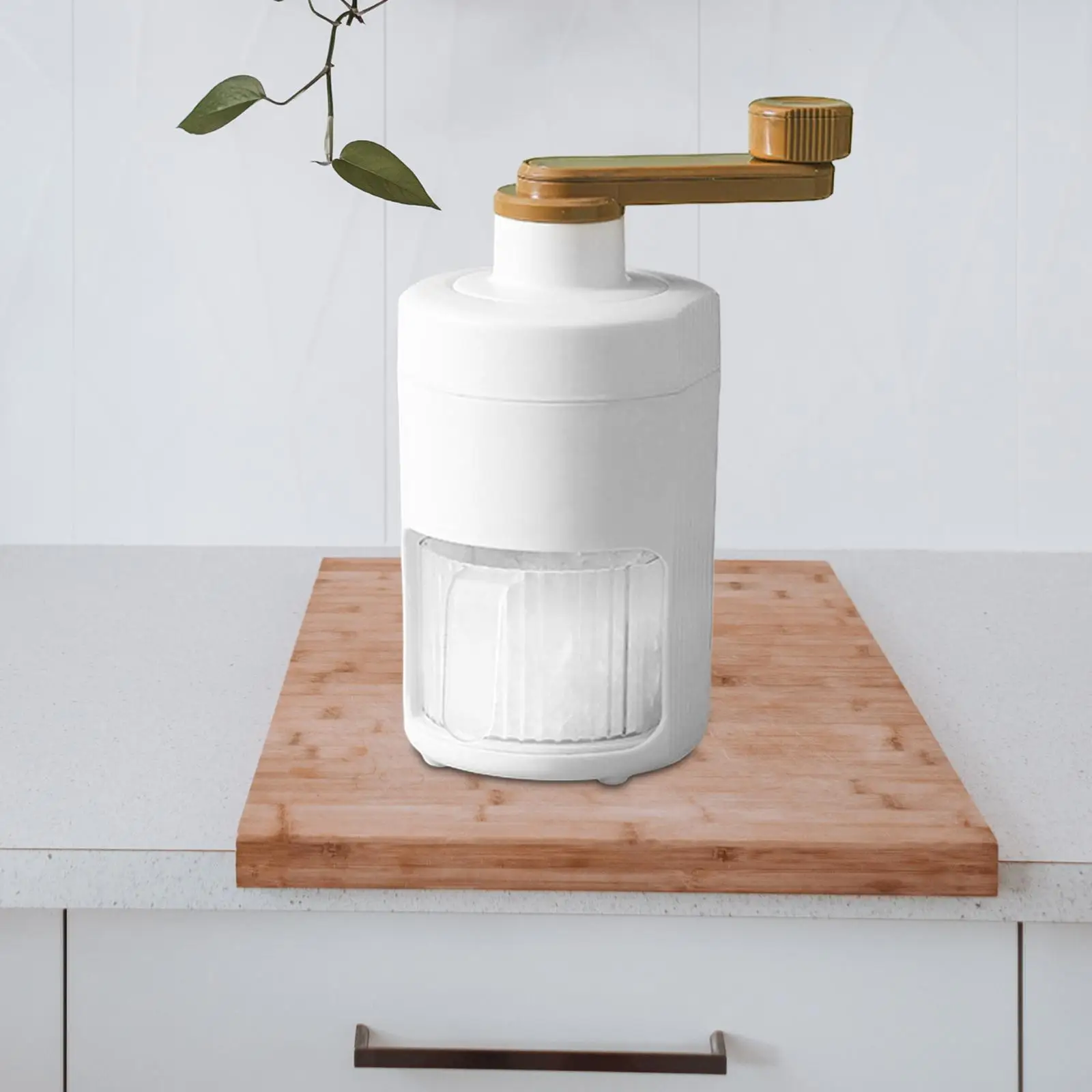 Manual Rotary Ice Crusher Shaved Ice Machine for Kitchen Slush Shaved