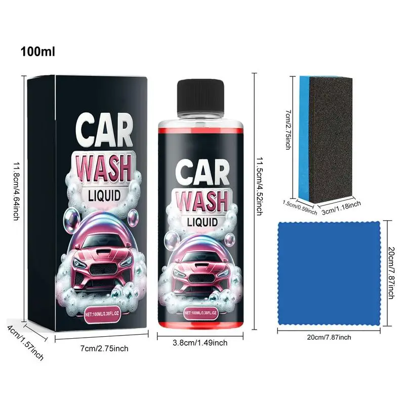 Foam Car Wash 100ml Car Cleaning Supplies Multifunctional Car Wash Foam Foaming Car Wash Soaps Exterior Care Products For Car