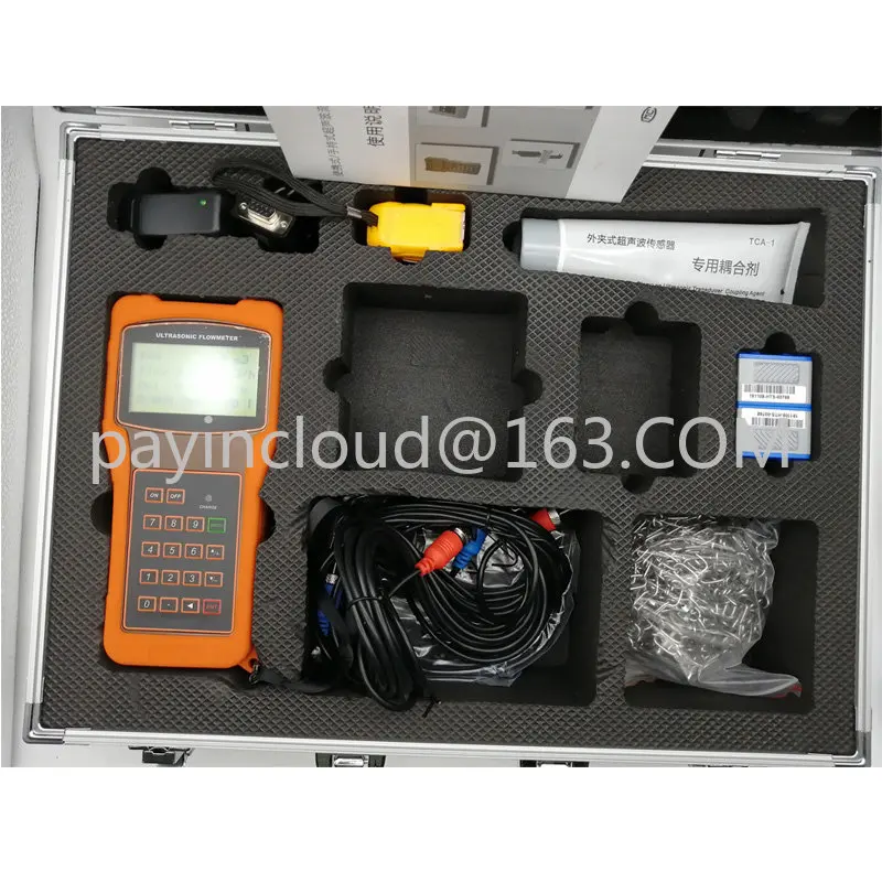 

Portable Liquid Ultrasonic Flow Meter TUF-2000H DN15mm-DN100mm TS-2 Transducer Digital Flowmeters TUF2000H
