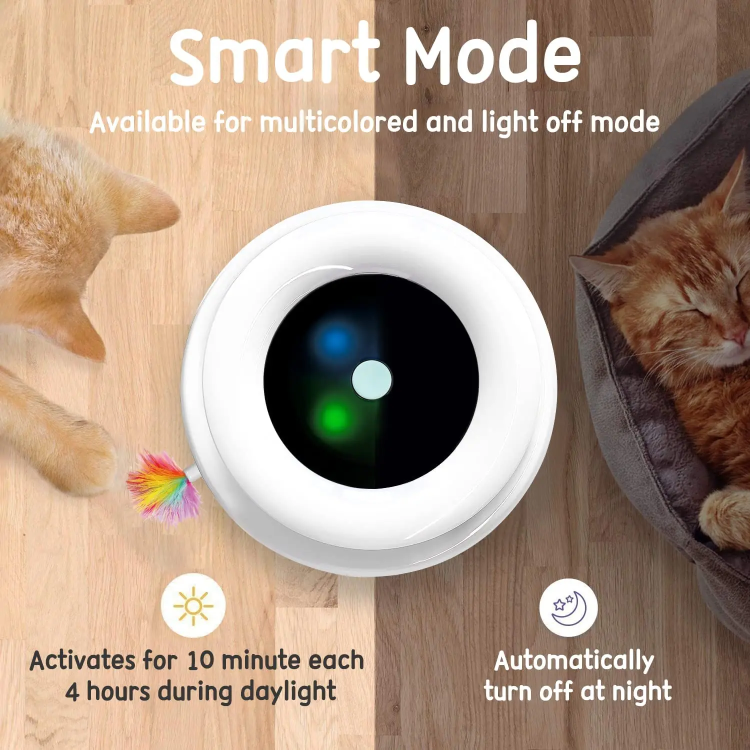 Atuban-jouets Interactifs Pour Chats D'intérieur, Boule À