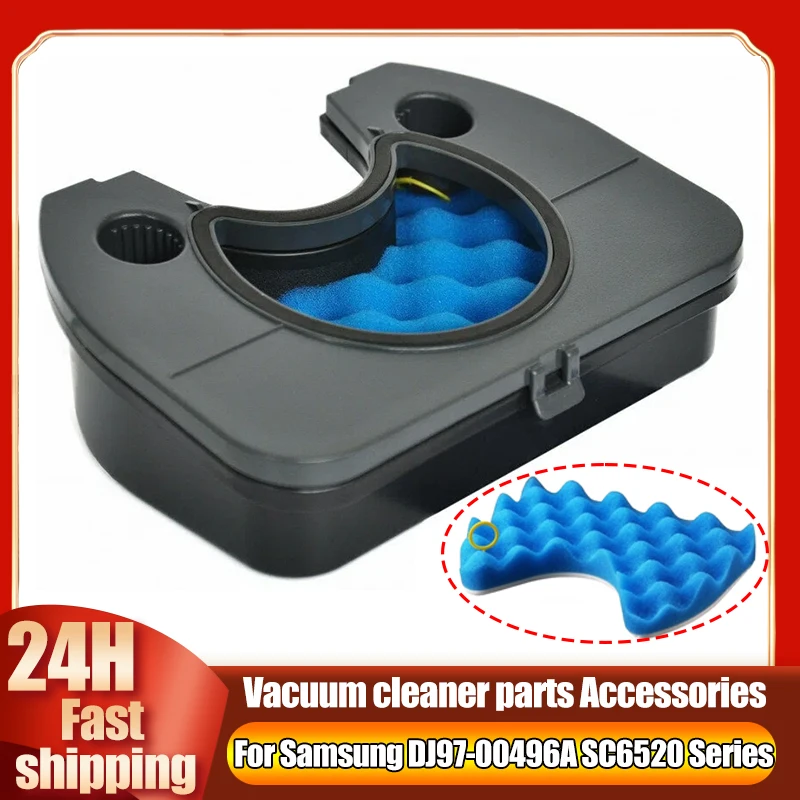 Foam Filter in Case With Lid for Samsung SC6500 SC6520 DJ97-00496A  VCC6534V3B/XEV Vacuum Cleaner replacement parts