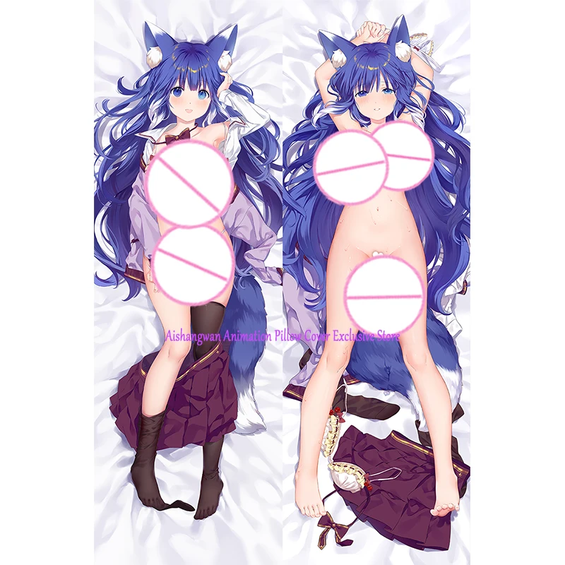 

Наволочка для подушки Dakimakura Kotonoha, двухсторонняя наволочка с принтом, постельное белье, праздничные подарки