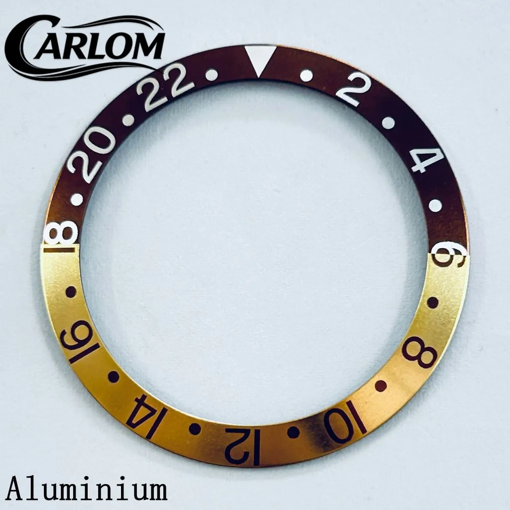 Black Blue Green Gray Ceramic Aluminium Sloping Bezel Insert
