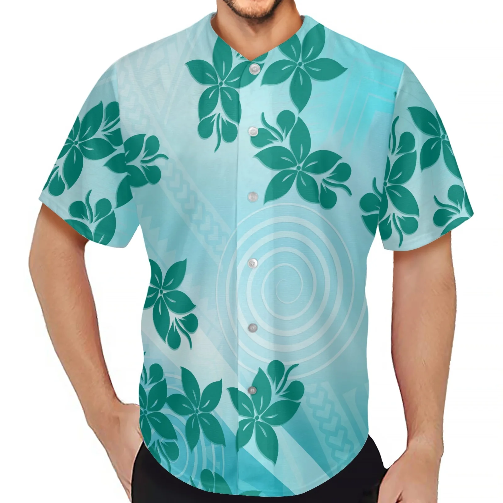 

Самоа племя Спорт Бейсбол с коротким рукавом дышащая бейсбольная рубашка Гавайский Летний стиль мужские футболки с принтом ФРАНЖИПАНИ