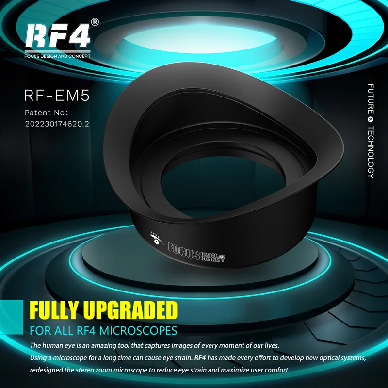 Eye Protector Cups RF4 RF-EM5 Eyepiece Cover for Trinocular Stereo Microscope Prevent Light Leaking Rubber Eye Guards Shield