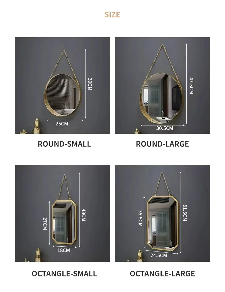 Classic style magnifying mirror for washbasin area.