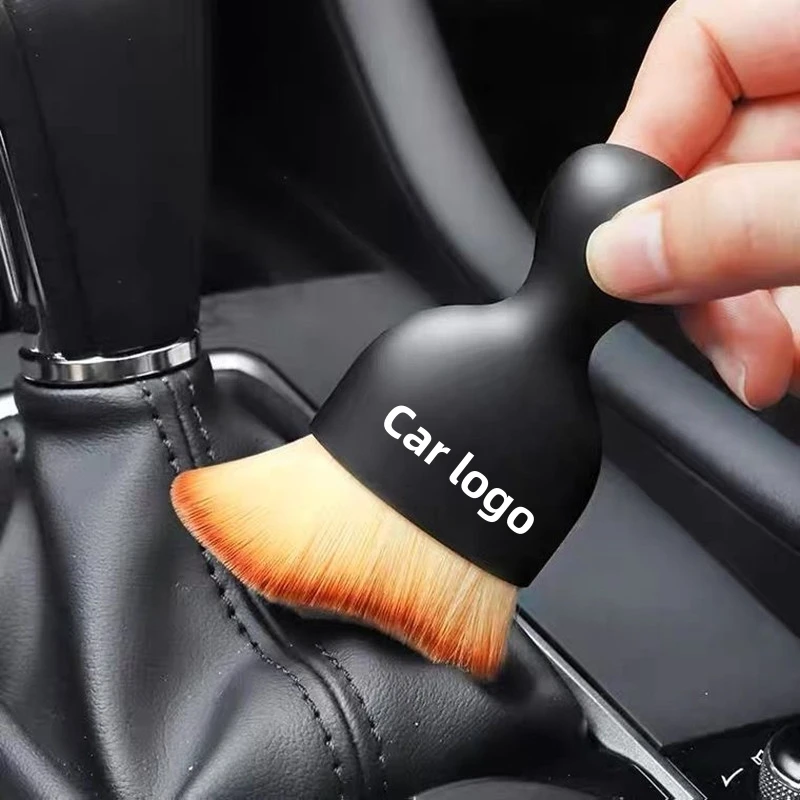 Car interior cleaning brush with logo Air conditioning outlet Cleaning soft brush Car interior crevices Dust brush auto parts