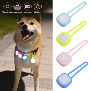 Dog Pet Pendant Lighted Puppy Waterproof Led Safety Flashing Night Light Pet Collar Pendant for Outdoor Hiking Training Walking 1