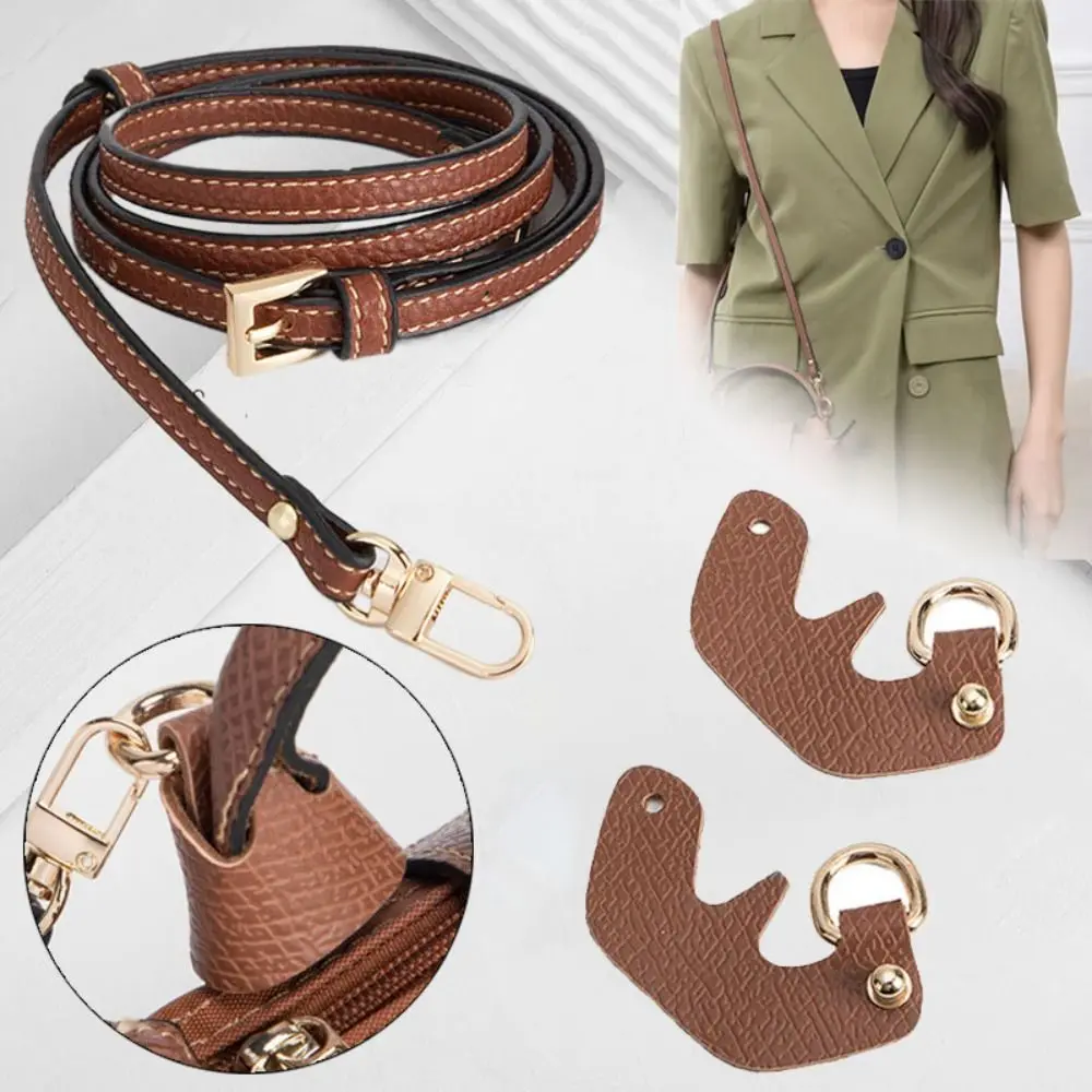 Trasformazione Di Ricambio Senza Perforazione Hang Buckle Crossbody Bags Accessori Cinture Per Borse Cinturino In Vera Pelle Per Longchamp