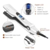 Professional Hair Straightener Heating Hot Hair Combs Dual Voltage Titanium Curling Iron Steam Flat Iron Hair Wide Plates Tools 3