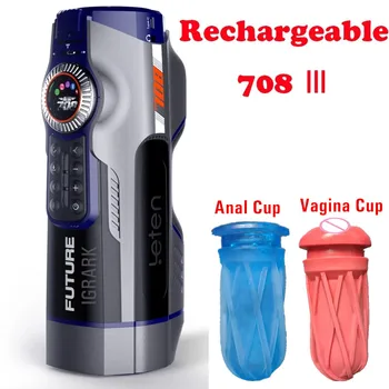 Upgrade Leten Rechargeable 708pro III Automatic Telescopic Heated Male Masturbator Sex Machine Sucking Vibrator Sex Toys For Men 2