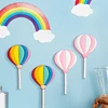 Hot Air Balloon Wall Hooks Umbrella Adhesive Fridge for Keys Wall Crochet Holder Removable Kitchen Washed holder Hook Home Decor 4