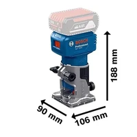 Bosch GLF 18V-8 Wood Router Machine 18V Cordless Brushless 30000RPM Grooving Carving Milling Holes Carpentry Electric Trimmer 2