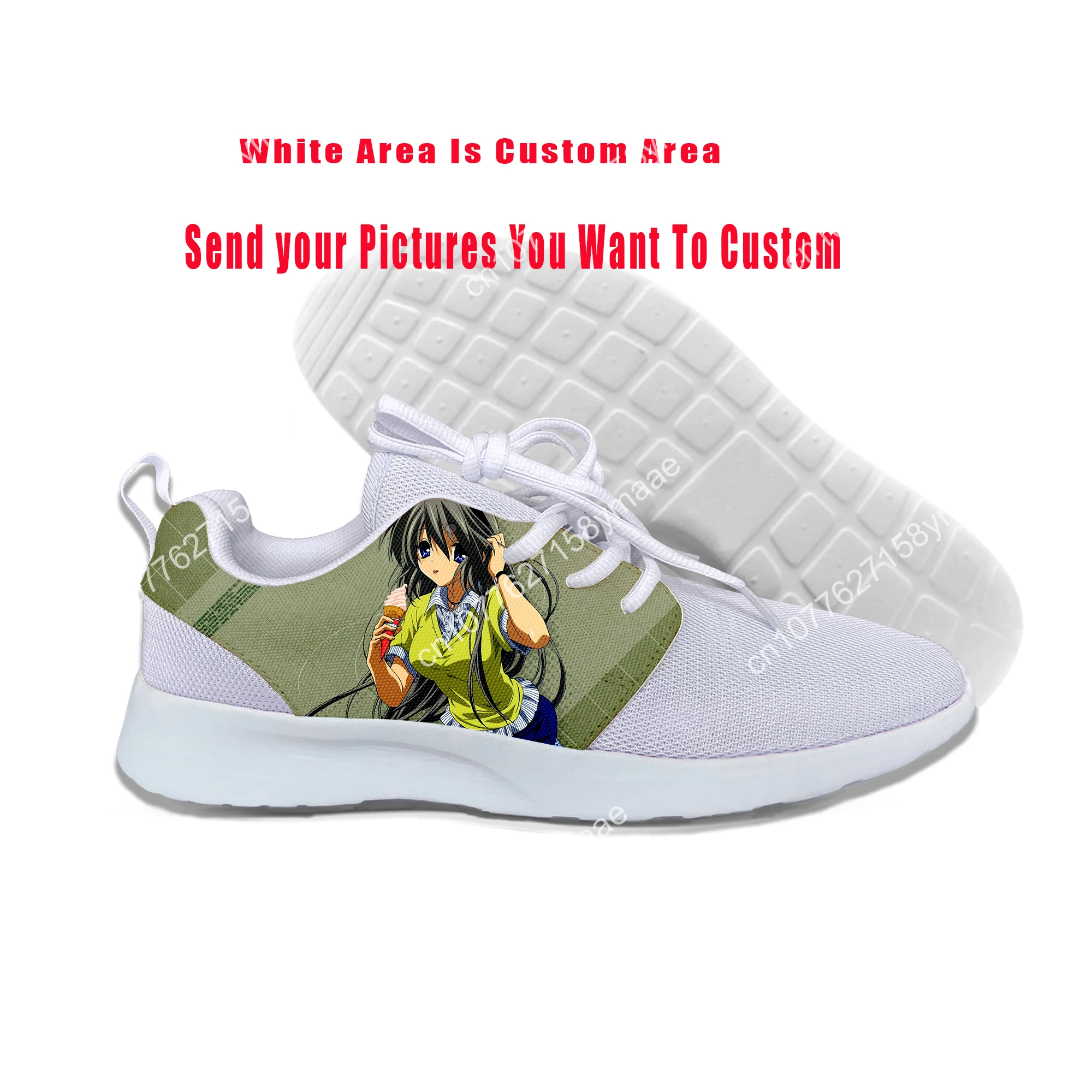Hot Cool Fashion Funny Summer Sneakers Handiness Running Shoes Men Women  Anime Clannad After Story Kawaii Cute Sports Shoes
