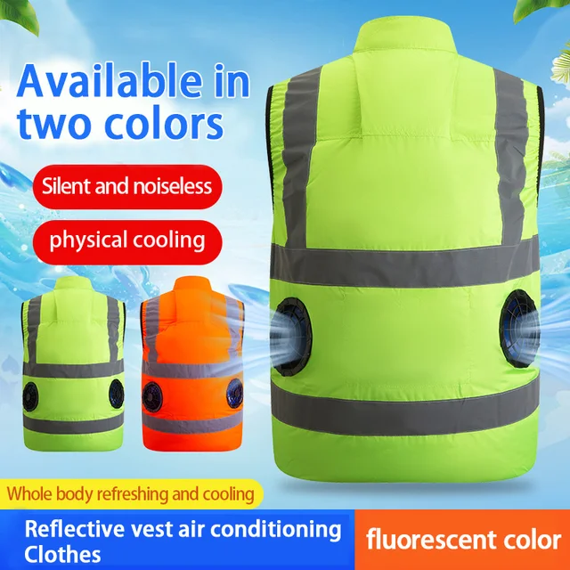 Men's Reflective Fan Cooling Vest